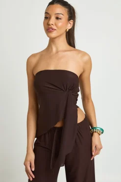 Bandeau Drapé À Nœud Texturé