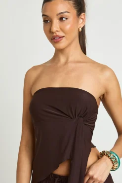 Bandeau Drapé À Nœud Texturé