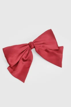 boohoo Barrette à cheveux avec nœud en satin< Satin Et Dentelle|Looks Bordeaux
