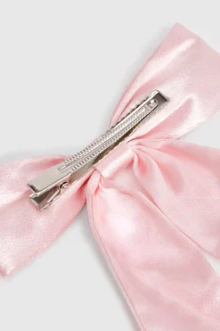 boohoo Barrette nœud en satin< Satin Et Dentelle