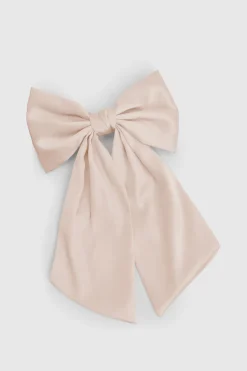 boohoo Barrette Nœud Large En Satin Pour Cheveux< Satin Et Dentelle
