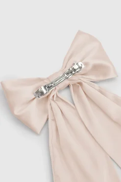boohoo Barrette Nœud Large En Satin Pour Cheveux< Satin Et Dentelle