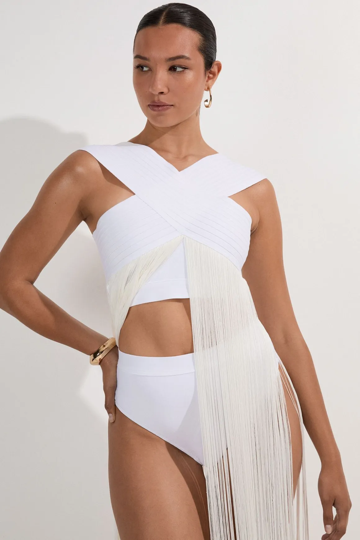 Bas de Bikini Bandage Taille Haute
