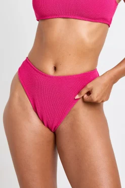 Bas De Bikini Échancré À Texture