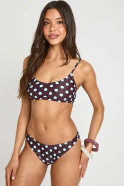 boohoo Bas De Bikini Culotte À Pois Essentiels<Femme Tenues De Plage|Pois