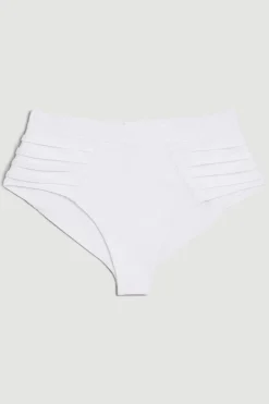 KarenMillen Bas de bikini en bandage transparent à rayures<Femme Maillots De Bain|Tenues De Plage