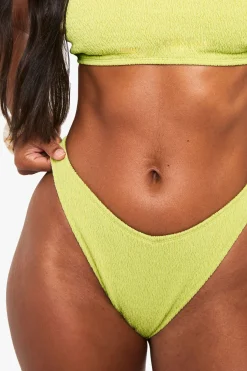 Bas De Bikini Essentiels Maillots De Bain À Effet Froissé Et Décolleté En V