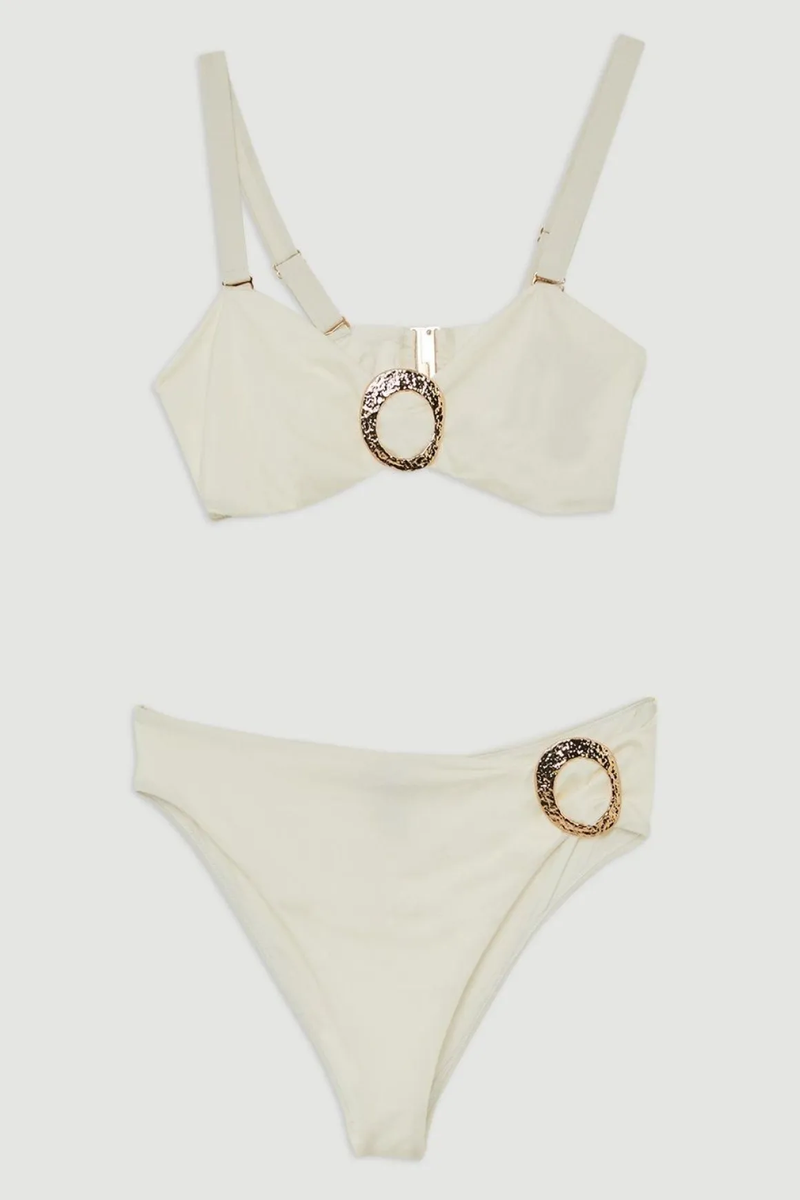 Bas de bikini grande taille avec détail de bordure lisse