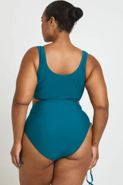 boohoo Bas De Bikini Grande Taille Taille Haute Froncé Avec Contrôle Du Ventre<Femme Maillots De Bain|Tenues De Plage