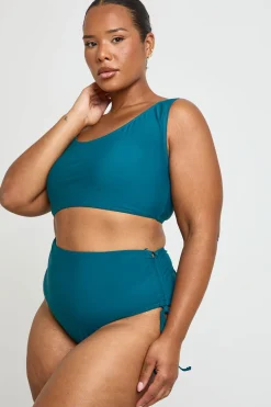 boohoo Bas De Bikini Grande Taille Taille Haute Froncé Avec Contrôle Du Ventre<Femme Maillots De Bain|Tenues De Plage