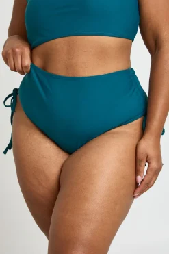 boohoo Bas De Bikini Grande Taille Taille Haute Froncé Avec Contrôle Du Ventre<Femme Maillots De Bain|Tenues De Plage