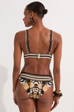 KarenMillen Bas De Bikini À Imprimé Abstrait<Femme Maillots De Bain