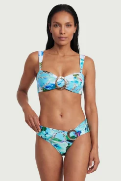 Bas De Bikini À Imprimé Chaîne Avec Détails De Finition Métallique