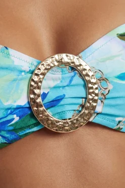 Bas De Bikini À Imprimé Chaîne Avec Détails De Finition Métallique