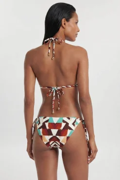 Bas De Bikini Imprimé À Détails Contrastés