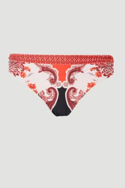 Bas de Bikini Imprimé Foulard Effet Miroir