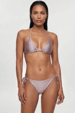 Bas De Bikini Métallisé Avec Détail De Perles
