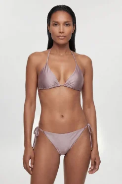 Bas De Bikini Métallisé Avec Détail De Perles