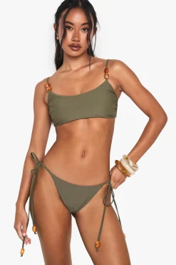 Bas de bikini à nouage latéral Resin Stone