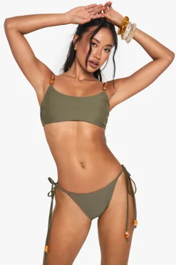 Bas de bikini à nouage latéral Resin Stone