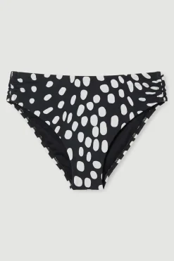 Bas De Bikini Plongeant À Imprimé À Pois