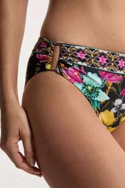 KarenMillen Bas de bikini plongeant à motif miroir<Femme Maillots De Bain