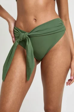 boohoo Bas De Bikini Taille Haute Avec Détail Drapé Et Effet Ventre Plat<Femme Maillots De Bain|Tenues De Plage