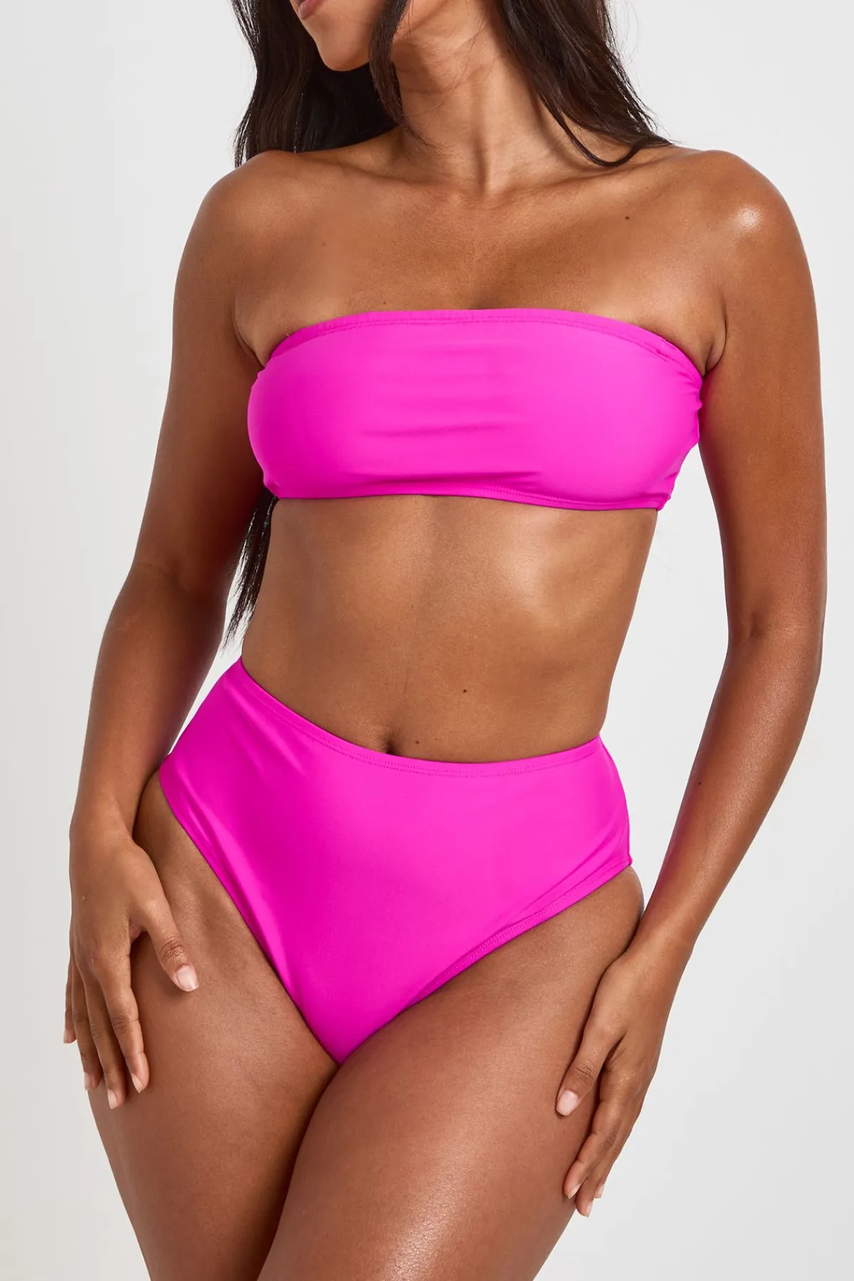 boohoo Bas De Bikini Taille Haute Essentials<Femme Maillots De Bain|Tenues De Plage