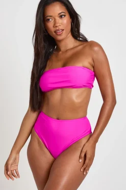 boohoo Bas De Bikini Taille Haute Essentials<Femme Maillots De Bain|Tenues De Plage