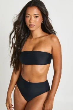 boohoo Bas de Bikini Taille Haute Essentials<Femme Maillots De Bain|Tenues De Plage