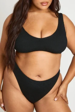 boohoo Bas De Bikini Taille Haute Froissé Premium Taille Unique<Femme Maillots De Bain|Tenues De Plage