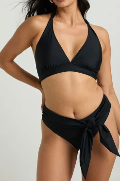 Bas De Bikini Taille Haute Gainant Avec Détail Drapé