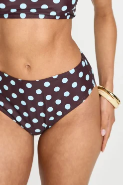 Bas De Bikini Taille Haute À Pois Essentials