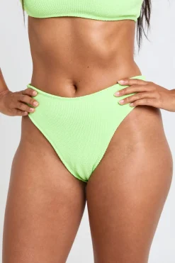 boohoo Bas De Bikini Taille Haute Texturé À Coupe Échancrée<Femme Maillots De Bain|Tenues De Plage
