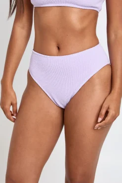 Bas De Bikini Taille Haute Texturé