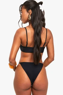 Bas de bikini tanga avec garniture en résine