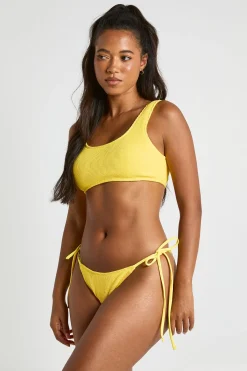 boohoo Bas De Bikini Texturé À Nouer Sur Les Côtés<Femme Maillots De Bain|Tenues De Plage