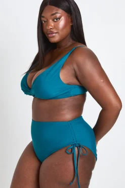boohoo Bas De Maillot De Bain Grande Taille Essentiels Taille Haute Gainant<Femme Maillots De Bain|Tenues De Plage