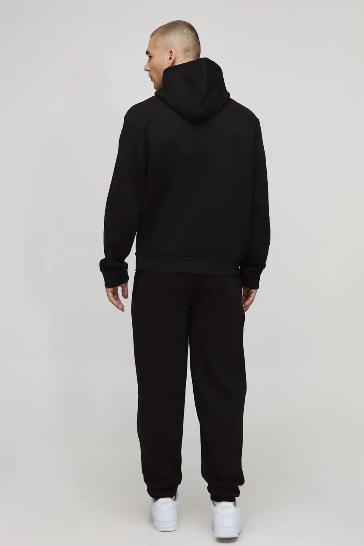 boohooMAN Basic BM Signature Regular Fit Pull-over à capuche<Homme Sweats À Capuche Et Sweatshirts|Sweats À Capuche Et Sweats