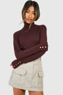 Basic Fine Gauge Roll Neck Jumper