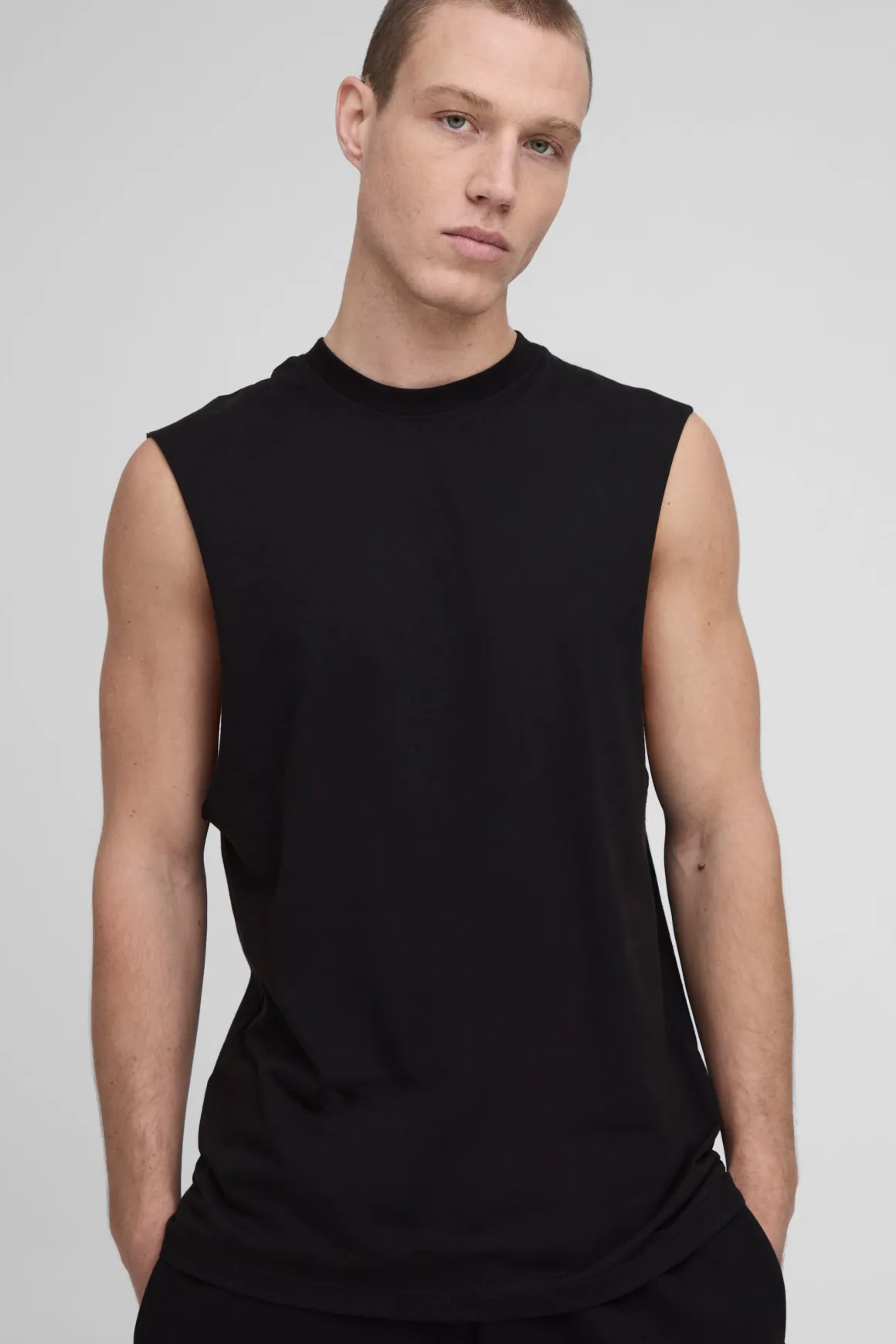 Basic Regular Fit Drop Armhole Tank