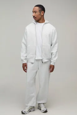 Basic Regular Zip Through Hoodie