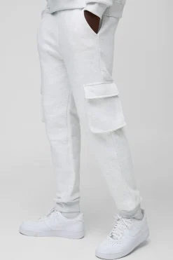 boohooMAN Basic Skinny Fit Cargo Jogger<Homme Survêtements|Joggings