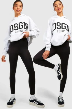 Basics 2 Pack Leggings en Jersey Core à Taille Haute