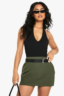 Basic Woven Mini Skirt