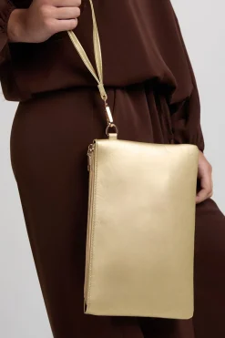 Basic Zip Top Clutch Bag