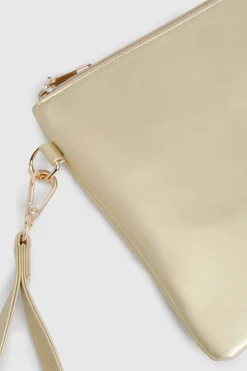 Basic Zip Top Clutch Bag