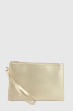 Basic Zip Top Clutch Bag