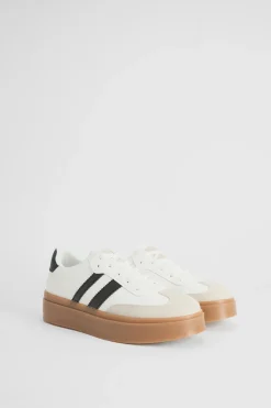 Dorothy Perkins Baskets Compensées Tony En Synthétiquecuir À Lacets< Satin Et Dentelle|Chaussures Plates