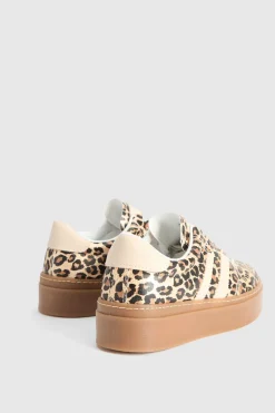 Dorothy Perkins Baskets Compensées Tony À Lacets En Synthétiquecuir Imprimé< Imprimé Léopard|Satin Et Dentelle